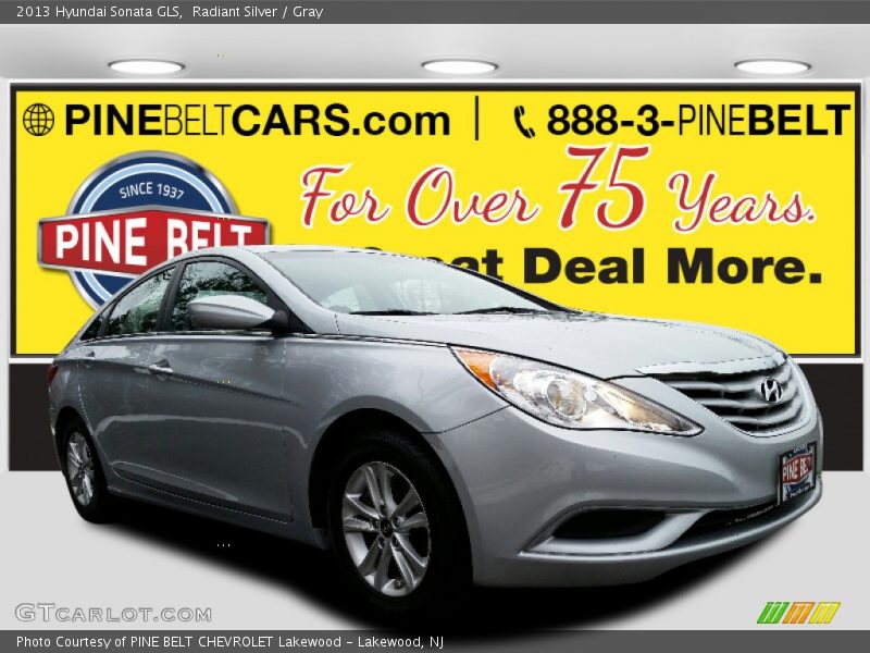 Radiant Silver / Gray 2013 Hyundai Sonata GLS