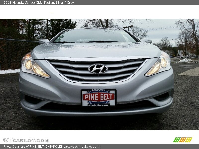 Radiant Silver / Gray 2013 Hyundai Sonata GLS
