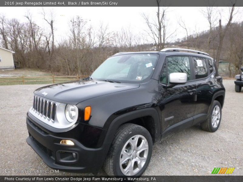 Black / Bark Brown/Ski Grey 2016 Jeep Renegade Limited 4x4