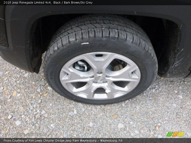 Black / Bark Brown/Ski Grey 2016 Jeep Renegade Limited 4x4