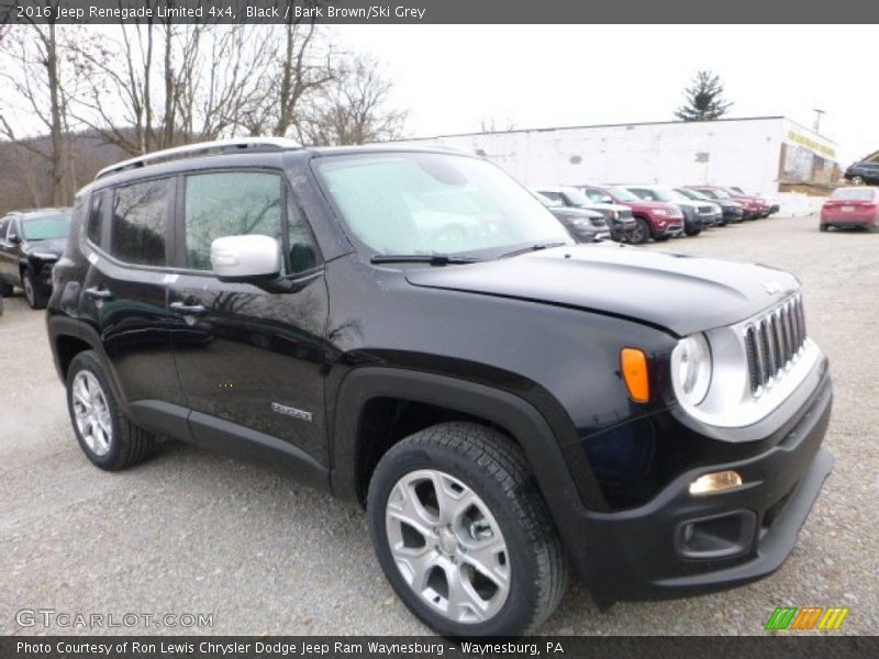 Black / Bark Brown/Ski Grey 2016 Jeep Renegade Limited 4x4