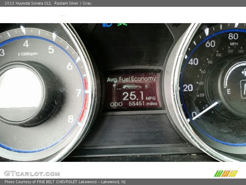 Radiant Silver / Gray 2013 Hyundai Sonata GLS