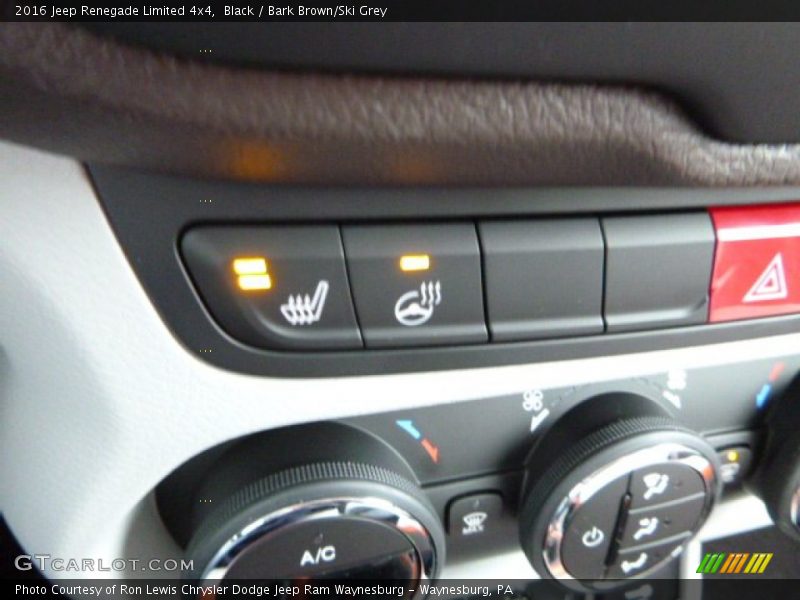 Black / Bark Brown/Ski Grey 2016 Jeep Renegade Limited 4x4