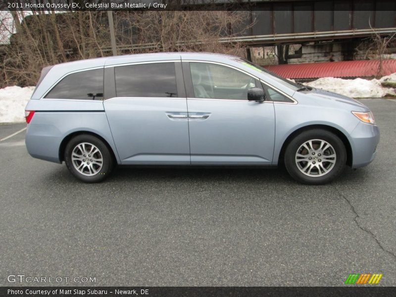 Celestial Blue Metallic / Gray 2011 Honda Odyssey EX