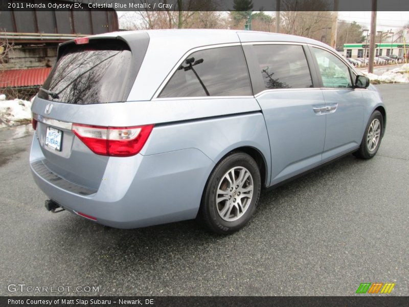 Celestial Blue Metallic / Gray 2011 Honda Odyssey EX