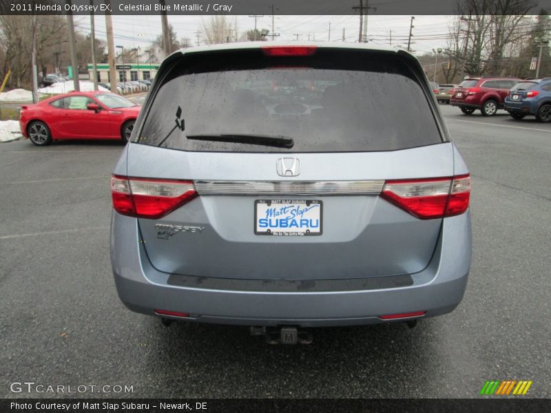 Celestial Blue Metallic / Gray 2011 Honda Odyssey EX