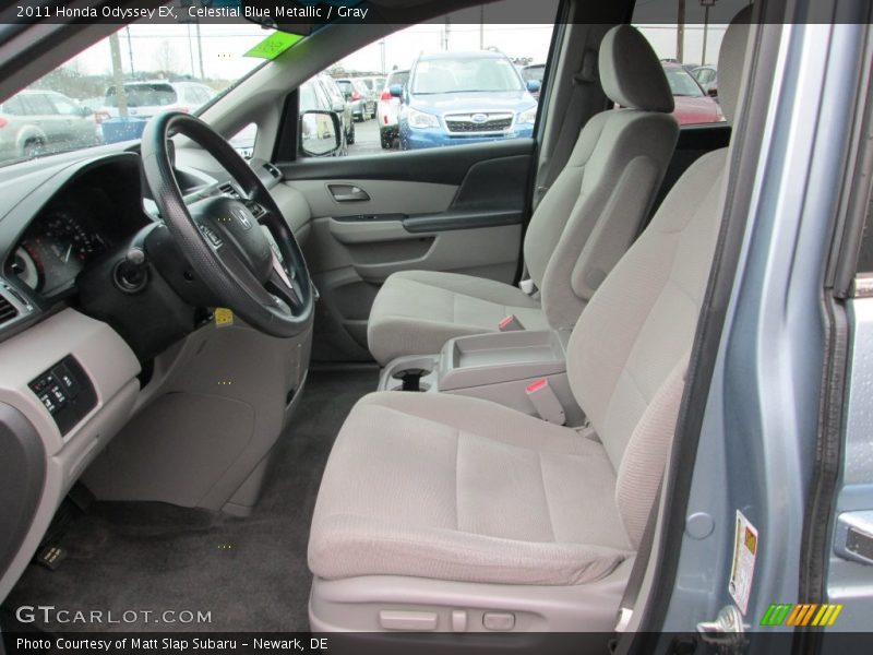 Celestial Blue Metallic / Gray 2011 Honda Odyssey EX