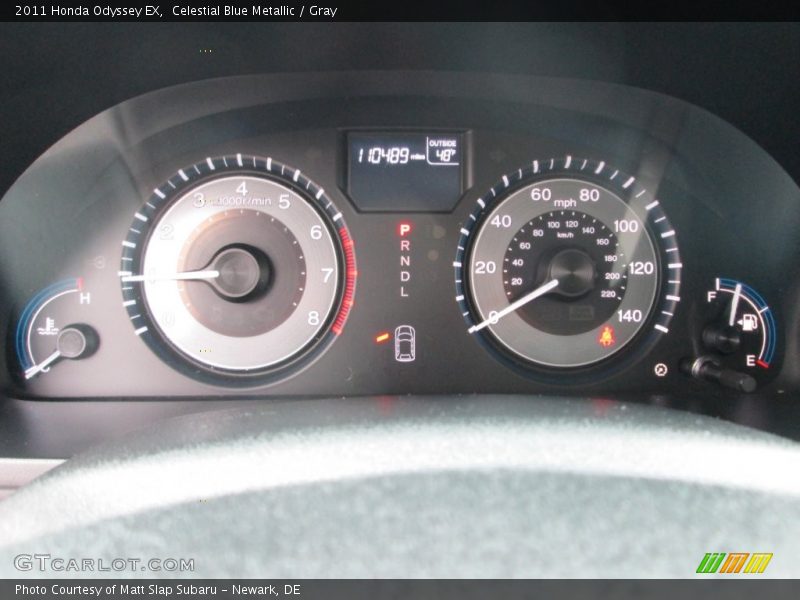 Celestial Blue Metallic / Gray 2011 Honda Odyssey EX