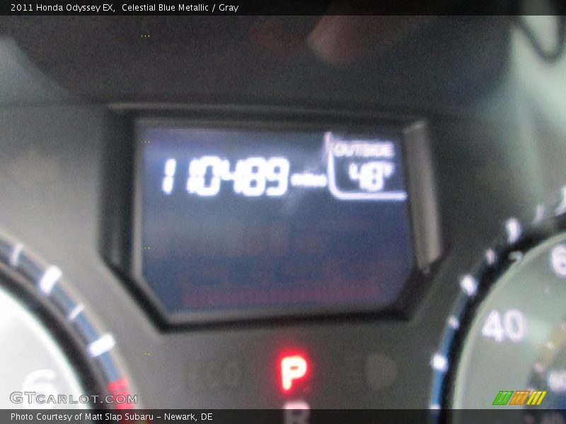 Celestial Blue Metallic / Gray 2011 Honda Odyssey EX