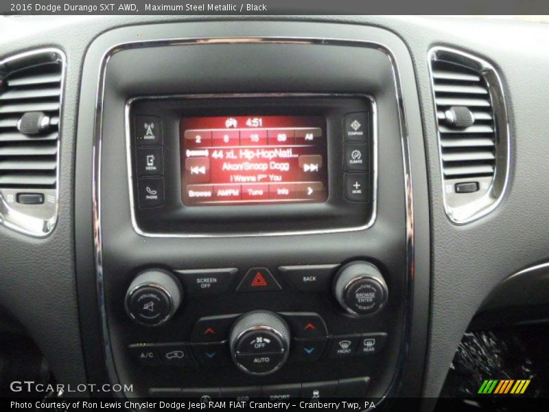 Maximum Steel Metallic / Black 2016 Dodge Durango SXT AWD