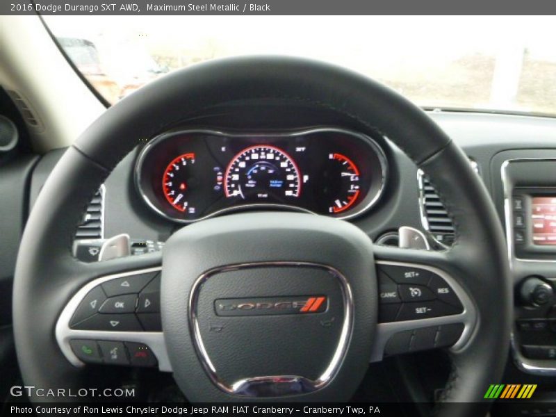 Maximum Steel Metallic / Black 2016 Dodge Durango SXT AWD