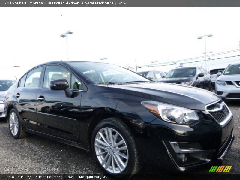 Crystal Black Silica / Ivory 2016 Subaru Impreza 2.0i Limited 4-door