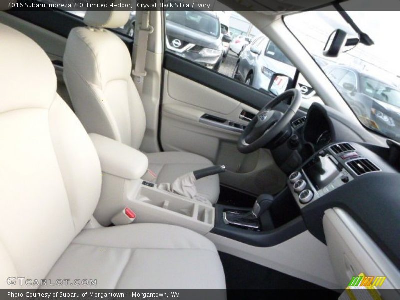 Crystal Black Silica / Ivory 2016 Subaru Impreza 2.0i Limited 4-door