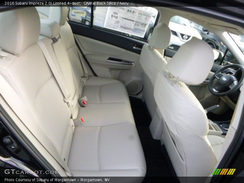Crystal Black Silica / Ivory 2016 Subaru Impreza 2.0i Limited 4-door