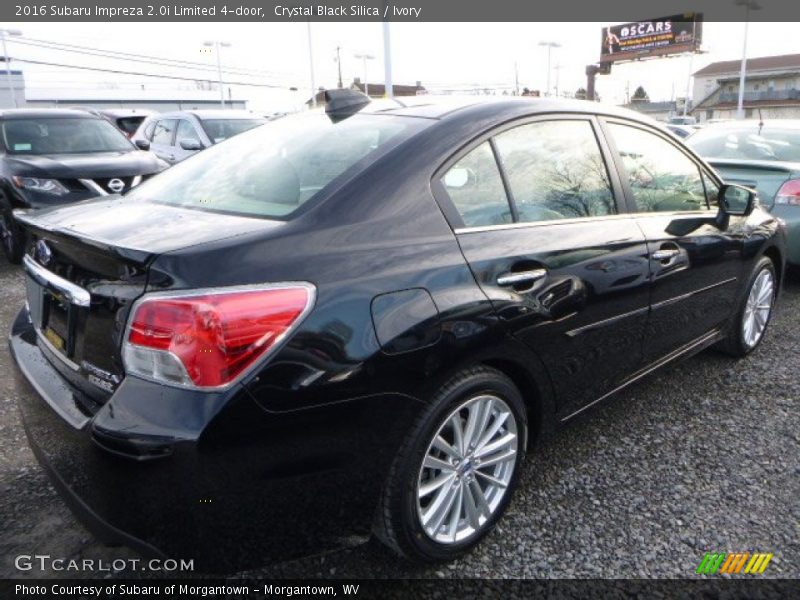 Crystal Black Silica / Ivory 2016 Subaru Impreza 2.0i Limited 4-door