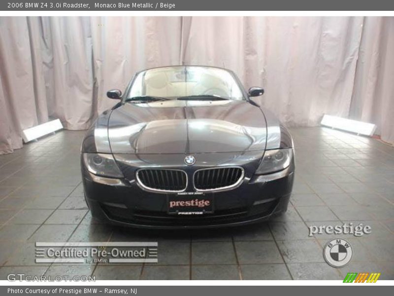 Monaco Blue Metallic / Beige 2006 BMW Z4 3.0i Roadster