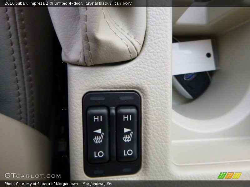 Crystal Black Silica / Ivory 2016 Subaru Impreza 2.0i Limited 4-door