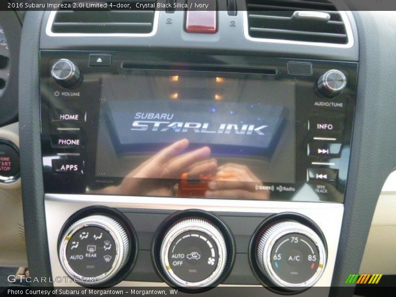 Crystal Black Silica / Ivory 2016 Subaru Impreza 2.0i Limited 4-door