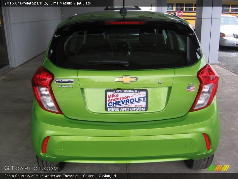 Lime Metallic / Jet Black 2016 Chevrolet Spark LS