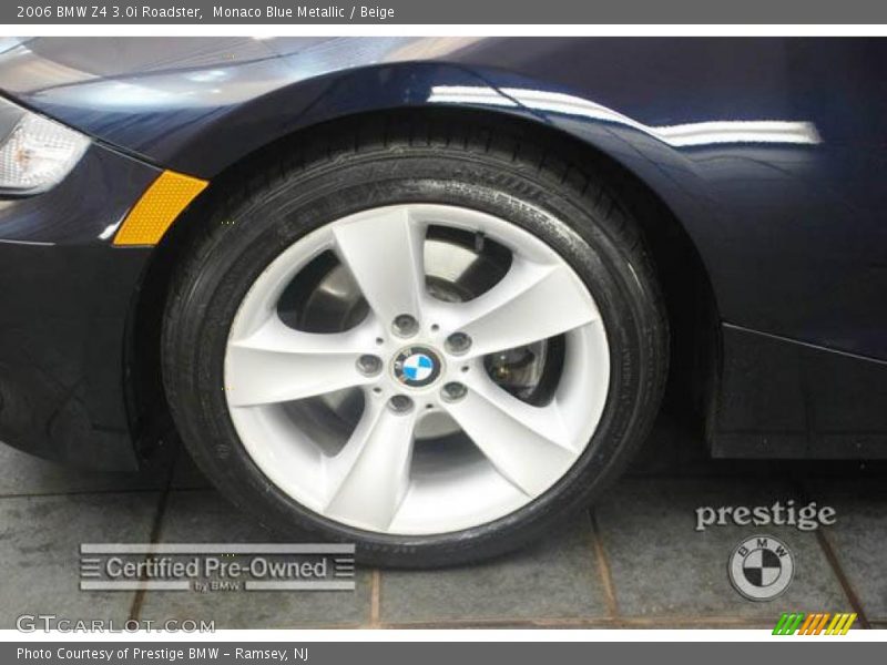 Monaco Blue Metallic / Beige 2006 BMW Z4 3.0i Roadster