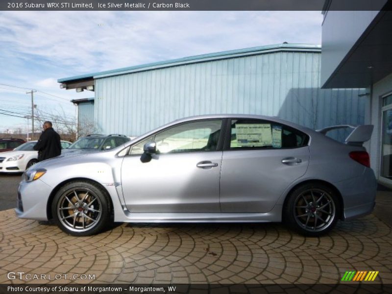 Ice Silver Metallic / Carbon Black 2016 Subaru WRX STI Limited