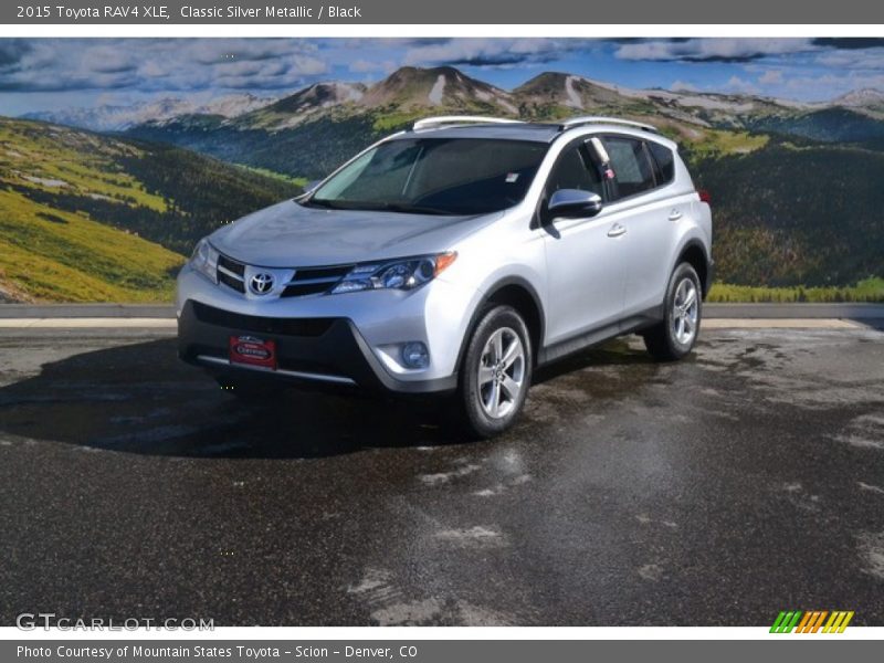 Classic Silver Metallic / Black 2015 Toyota RAV4 XLE