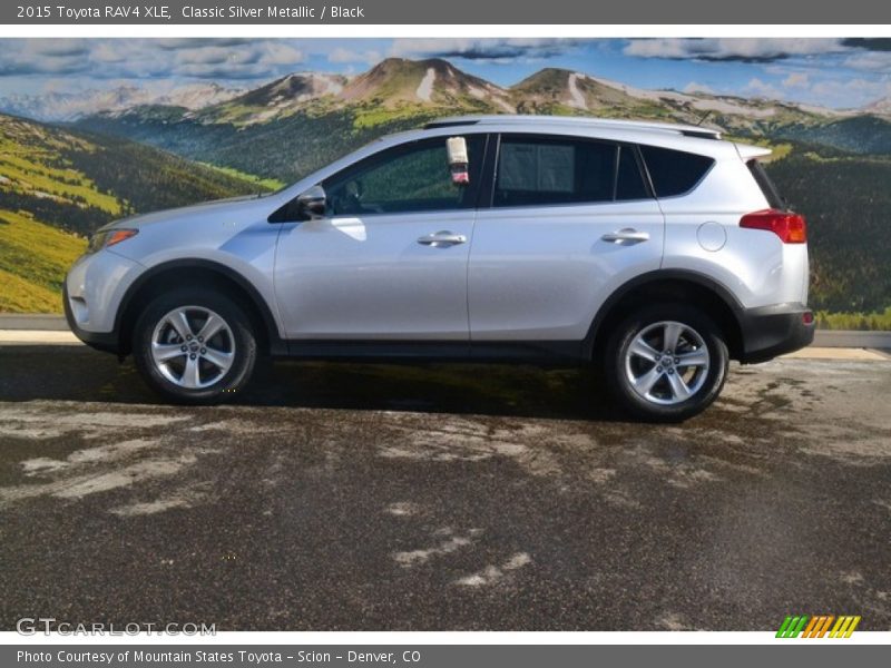Classic Silver Metallic / Black 2015 Toyota RAV4 XLE