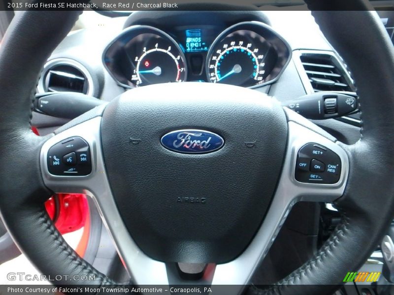 Race Red / Charcoal Black 2015 Ford Fiesta SE Hatchback