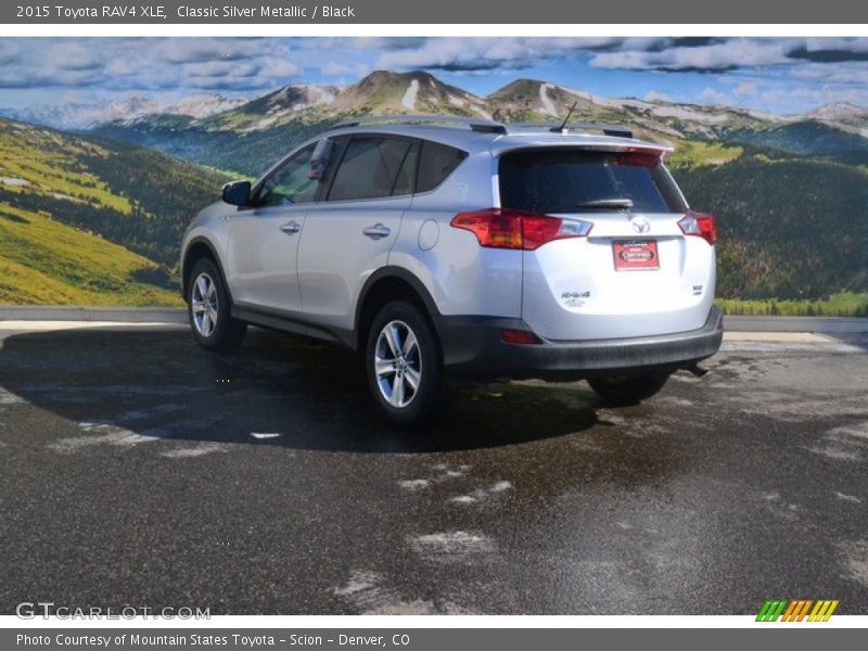 Classic Silver Metallic / Black 2015 Toyota RAV4 XLE