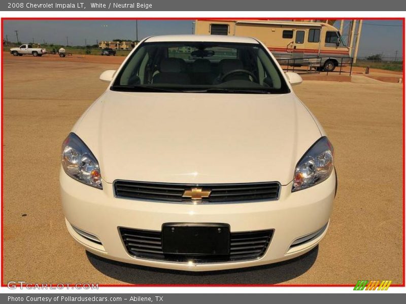 White / Neutral Beige 2008 Chevrolet Impala LT