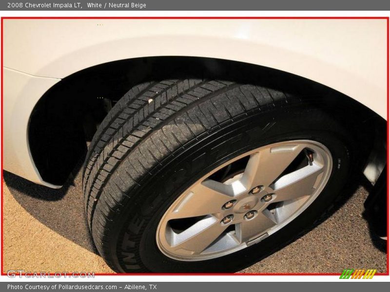 White / Neutral Beige 2008 Chevrolet Impala LT