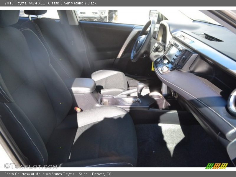 Classic Silver Metallic / Black 2015 Toyota RAV4 XLE