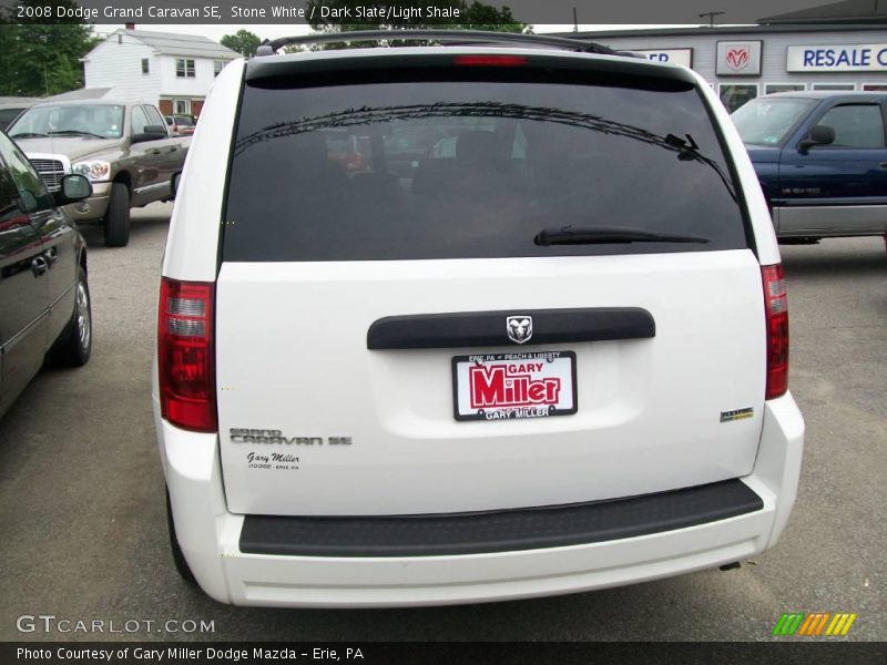 Stone White / Dark Slate/Light Shale 2008 Dodge Grand Caravan SE