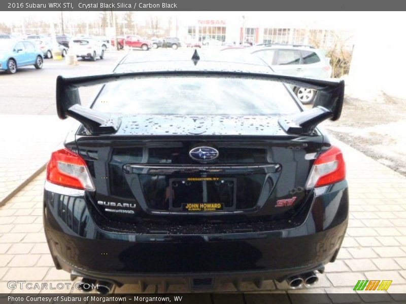 Crystal Black Silica / Carbon Black 2016 Subaru WRX STI