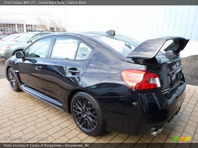 Crystal Black Silica / Carbon Black 2016 Subaru WRX STI