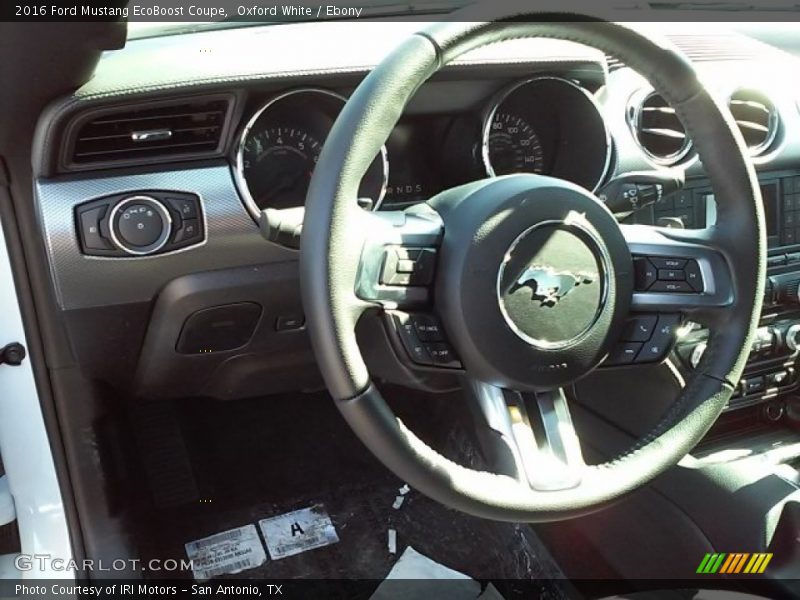 Oxford White / Ebony 2016 Ford Mustang EcoBoost Coupe