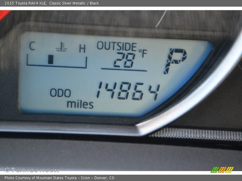 Classic Silver Metallic / Black 2015 Toyota RAV4 XLE