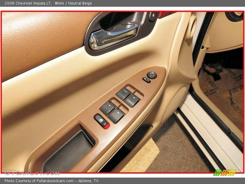 White / Neutral Beige 2008 Chevrolet Impala LT