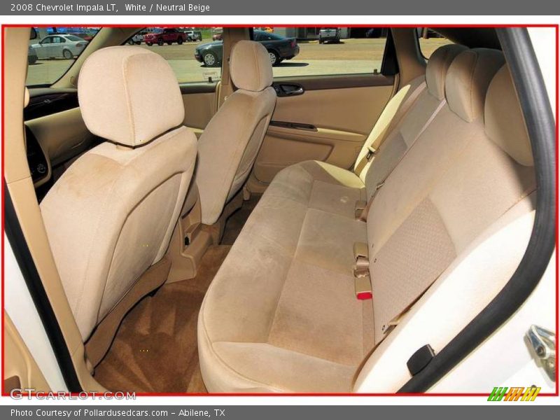 White / Neutral Beige 2008 Chevrolet Impala LT