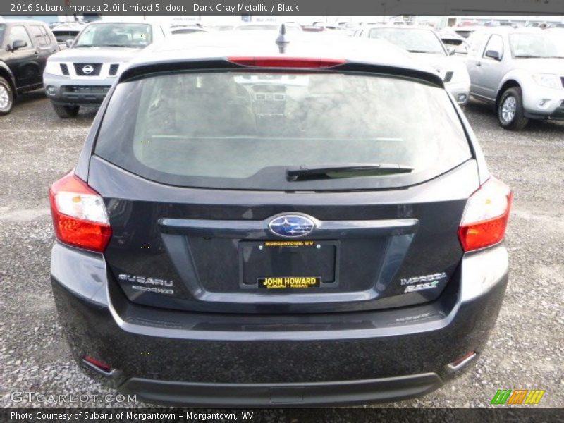 Dark Gray Metallic / Black 2016 Subaru Impreza 2.0i Limited 5-door