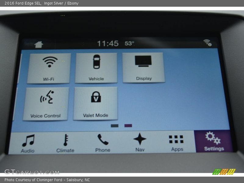 Ingot Silver / Ebony 2016 Ford Edge SEL