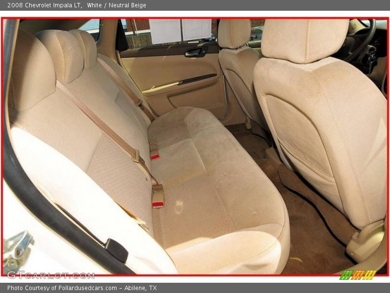 White / Neutral Beige 2008 Chevrolet Impala LT