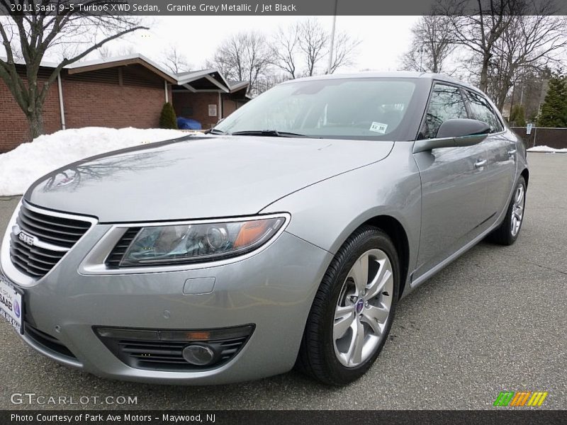 Granite Grey Metallic / Jet Black 2011 Saab 9-5 Turbo6 XWD Sedan