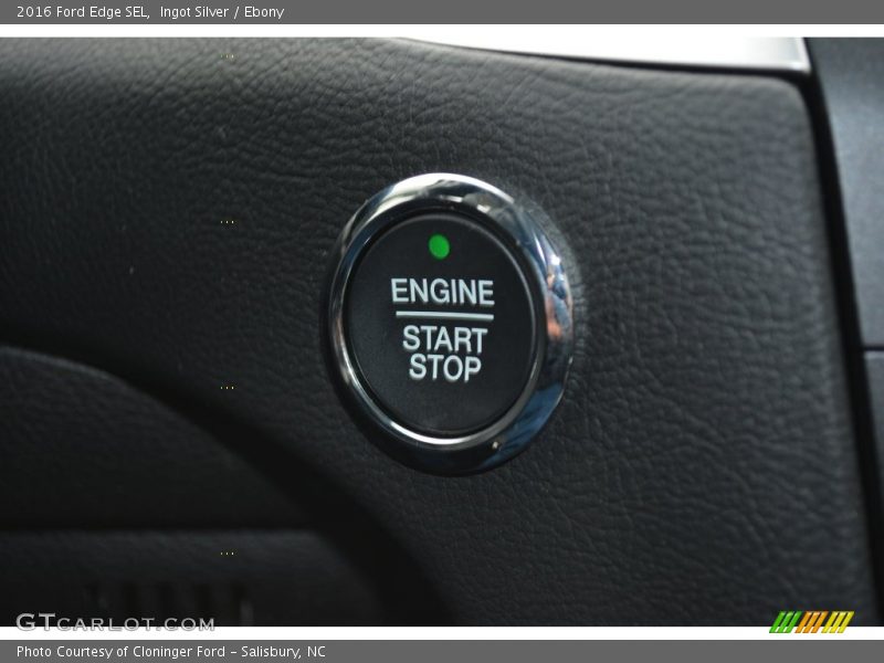 Ingot Silver / Ebony 2016 Ford Edge SEL