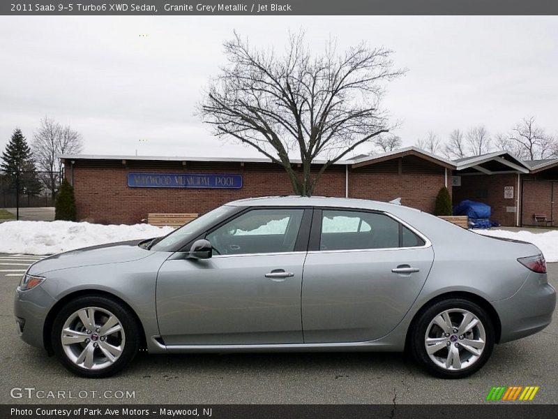 Granite Grey Metallic / Jet Black 2011 Saab 9-5 Turbo6 XWD Sedan