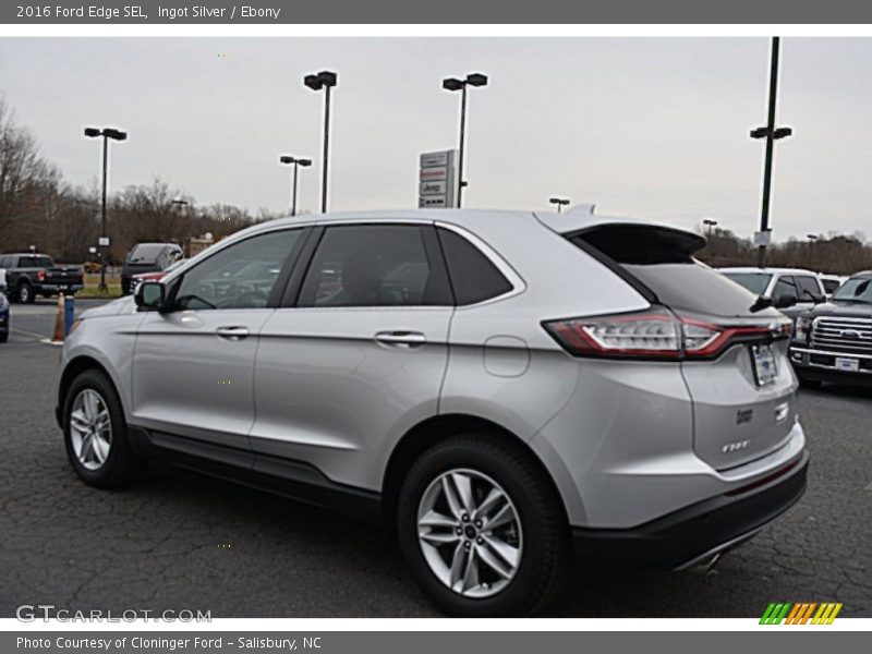 Ingot Silver / Ebony 2016 Ford Edge SEL