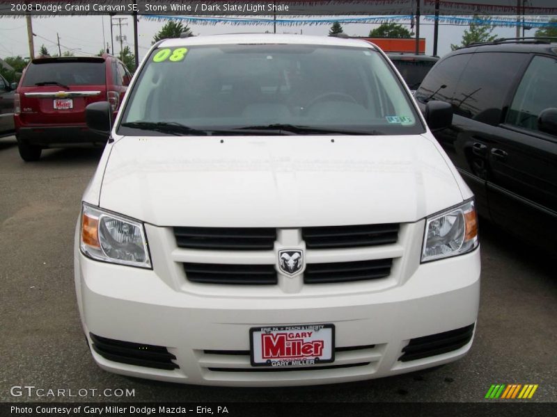 Stone White / Dark Slate/Light Shale 2008 Dodge Grand Caravan SE