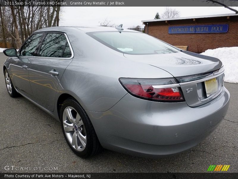 Granite Grey Metallic / Jet Black 2011 Saab 9-5 Turbo6 XWD Sedan