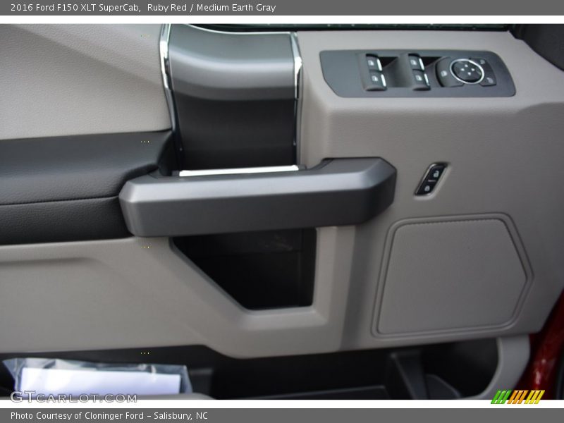 Ruby Red / Medium Earth Gray 2016 Ford F150 XLT SuperCab