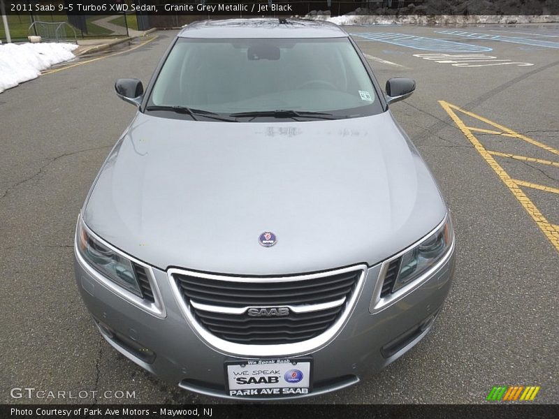 Granite Grey Metallic / Jet Black 2011 Saab 9-5 Turbo6 XWD Sedan